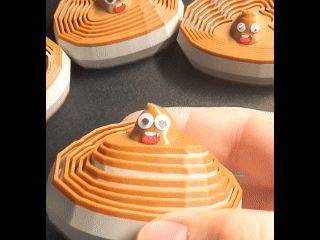 Poop-shaped Radish Tower | Baby, you are a tiramisu with a coffee flavor
