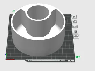 Modular pistachio container for 250 grams