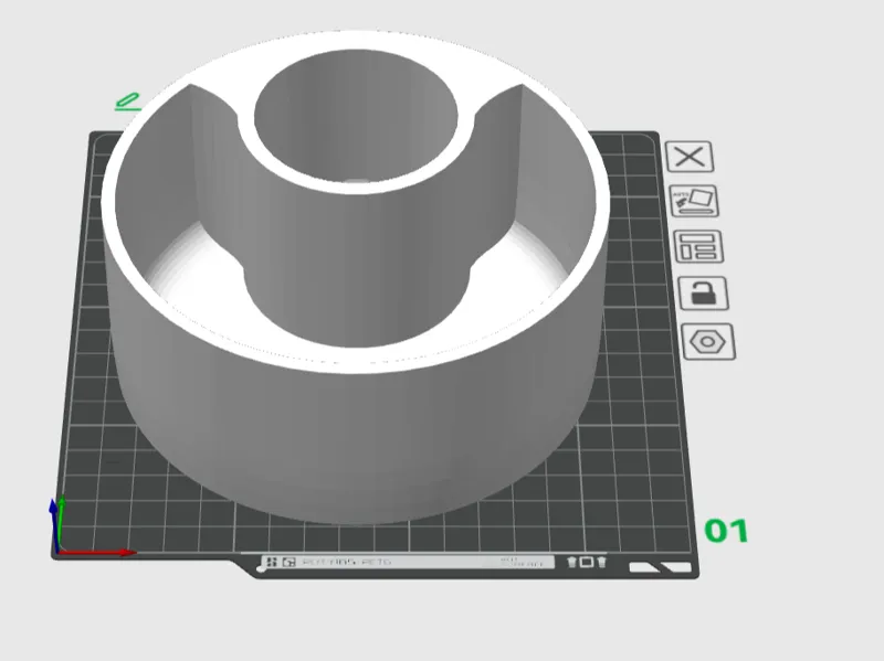 Modular pistachio container for 250 grams