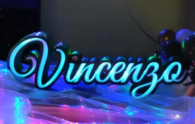 Vincenzo LED sign