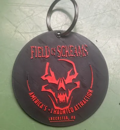 Field of Screams Logo Keychain