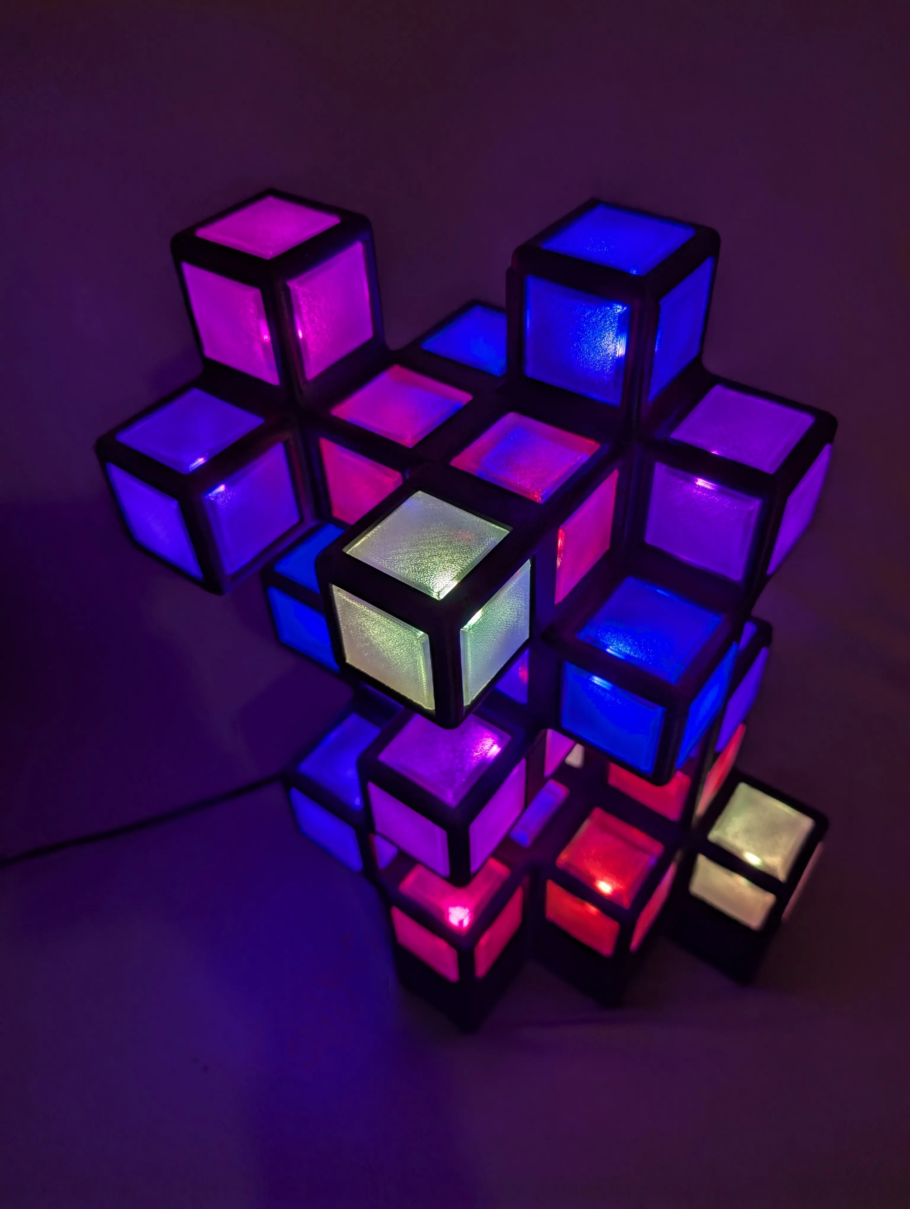 Florahedron V2 Fully 3D Printable Lamp by Modular Mapping MakerWorld