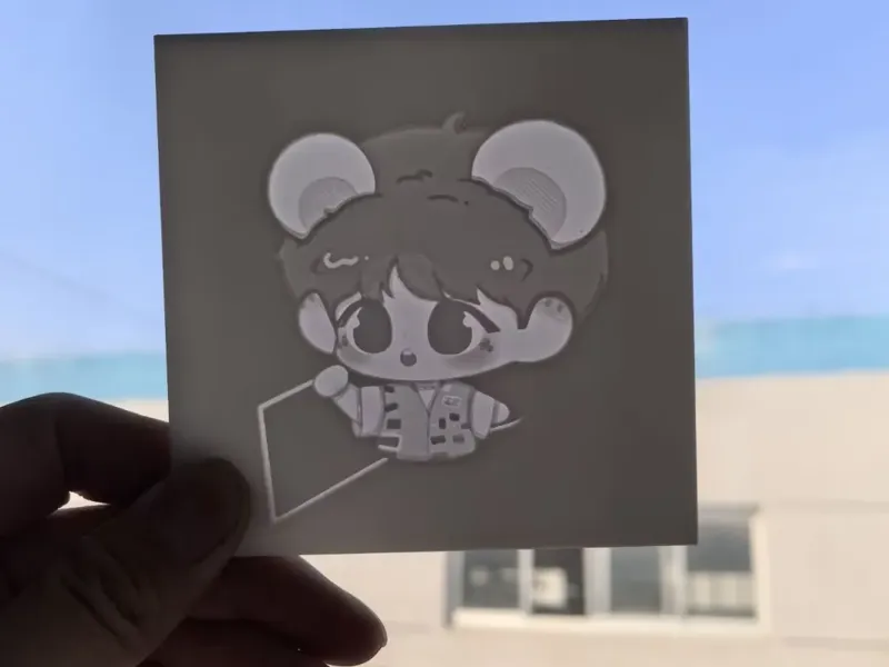 画框鸣鸣 魏哲鸣卡通人物形象浮雕