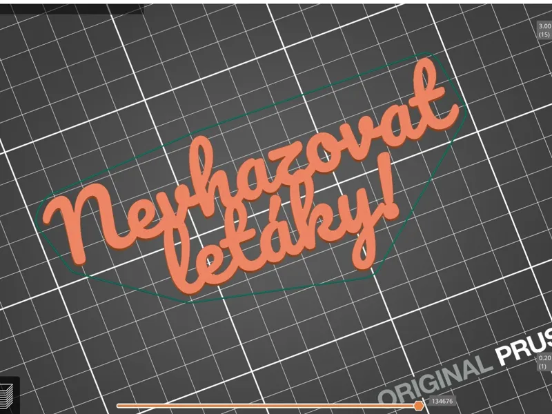 Symbol "Nevhazovat letáky!"