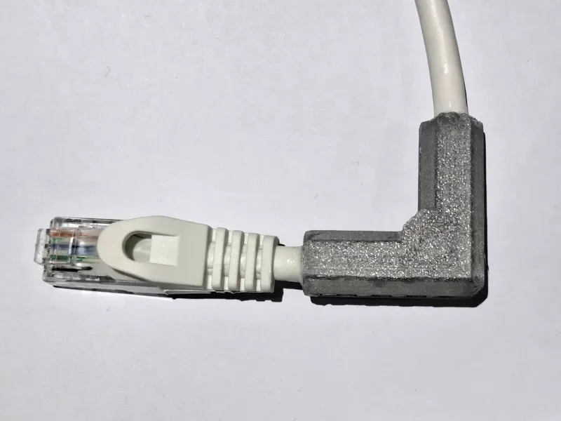 Right Angle Ethernet Cable Holder