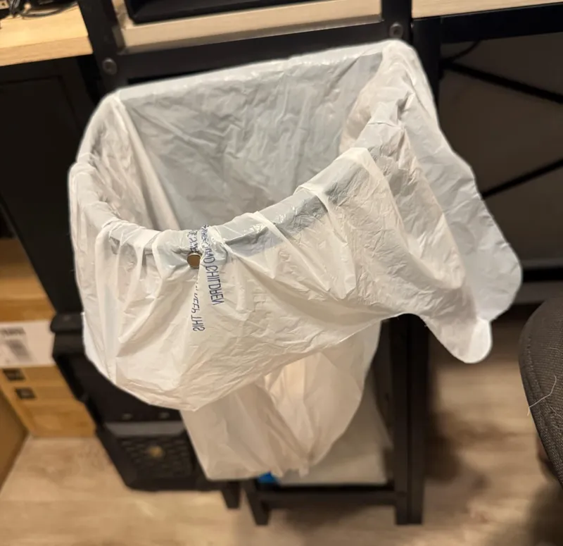 Trash Bag Holder for Desk