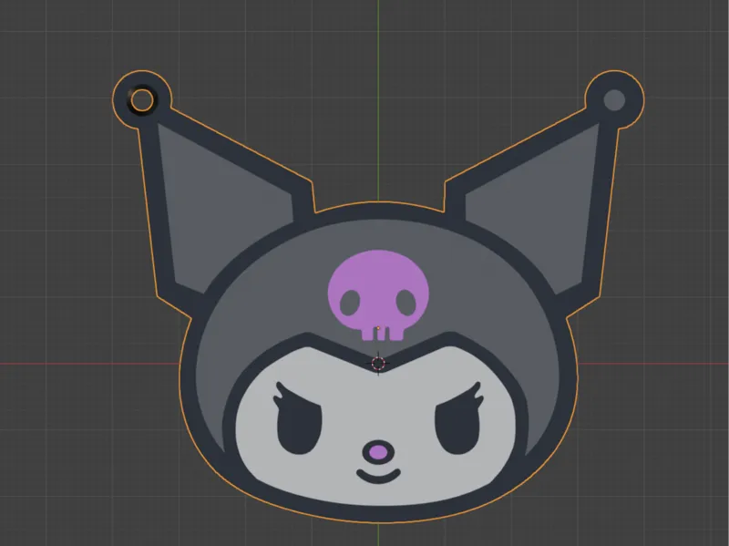 Kuromi Keychain