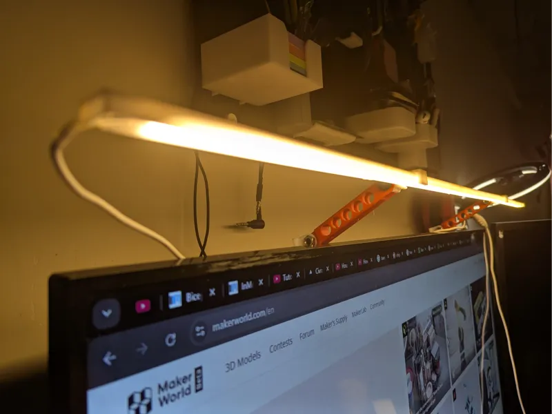 Custom length DIY Light Bar for Monitors