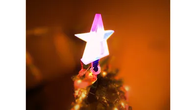 The Star of Hope 6.5 in RGB Christmas Tree Topper