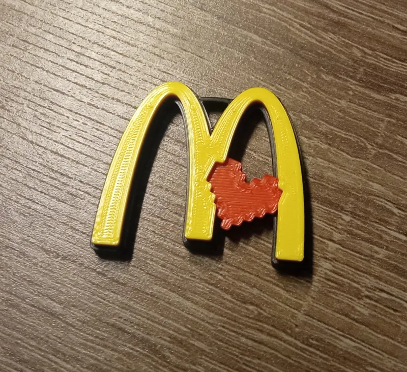 Mcdonald's logo keychain