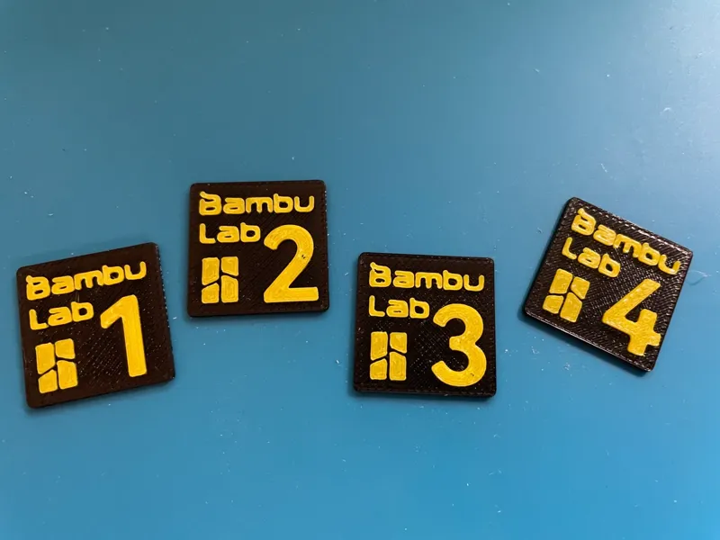 拓竹LOGO序号装饰件，适用于BMCU挤出机