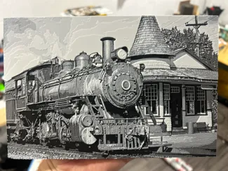 Steam Train Hueforge