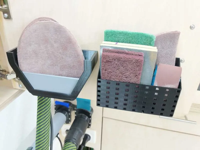 Workshop Sandpaper Holder Container French Cleat