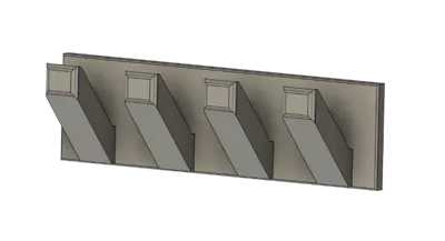 COAT RACK WITH 4 HOOKS