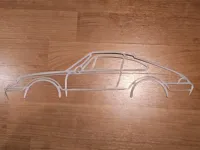 Silhouette murale Porsche 911 — photo 1