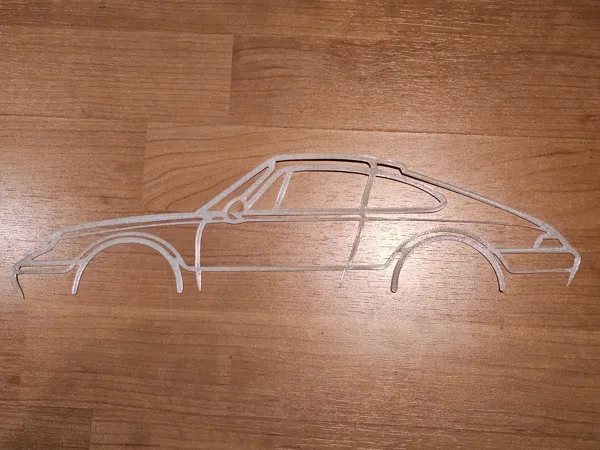 Silhouette murale Porsche 911