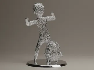 3D Printing Challenge - Voronoi Lattice Figurine