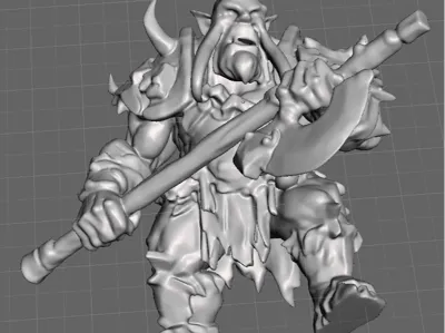 Orc Warrior, AI Generated