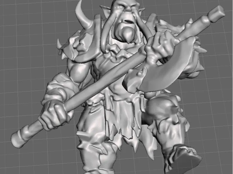 Orc Warrior, AI Generated