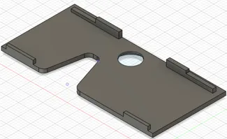 Caravan Dometic refrigerator lock plate