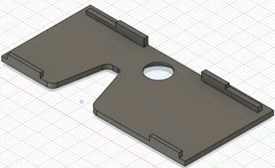 Caravan Dometic refrigerator lock plate