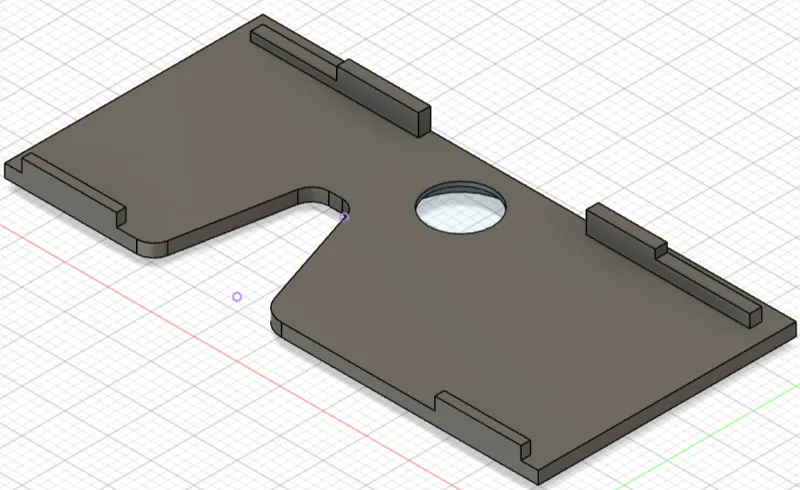 Caravan Dometic refrigerator lock plate