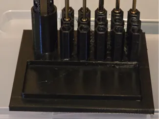 Hobby park screwdriver holder