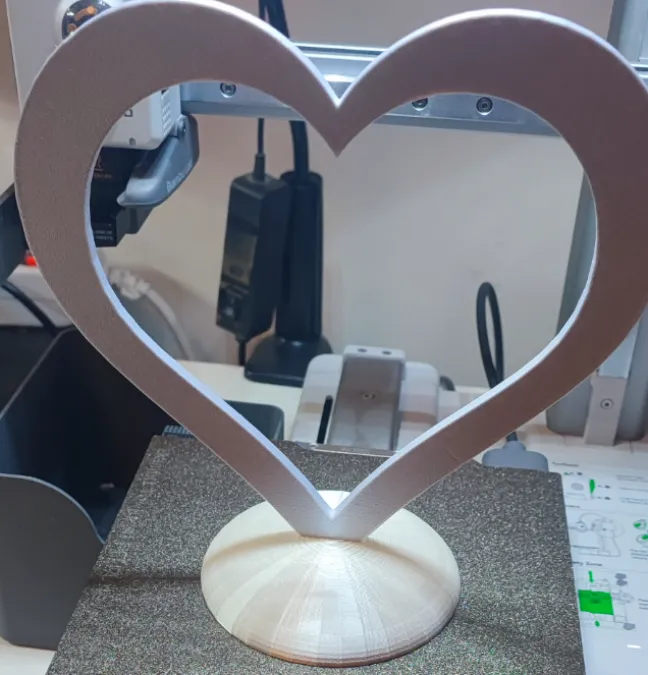 Cuore con base ad incastro