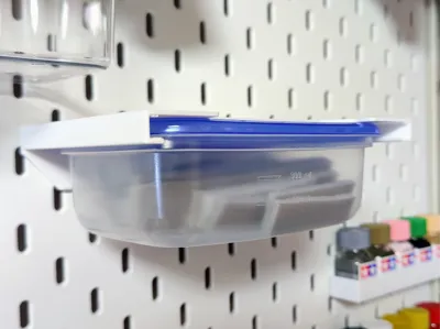 Ziploc Food Container Ikea Skadis Mount