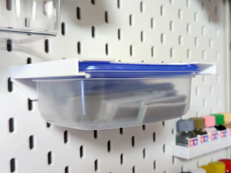 Ziploc Food Container Ikea Skadis Mount