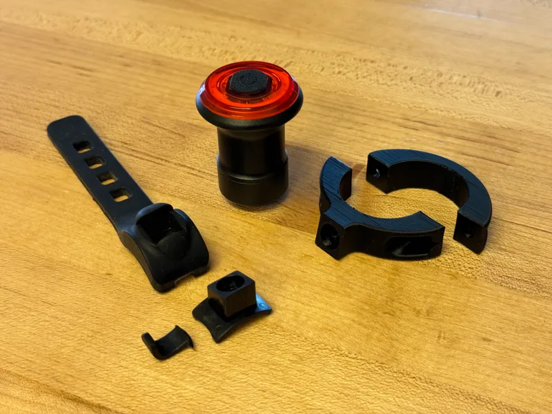 Bike light seat post bracket