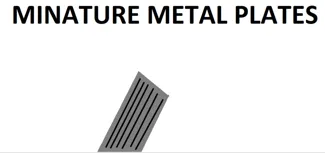 minature metal plates