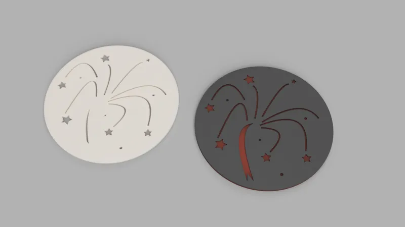 Happy new year 2025 new year party coasters