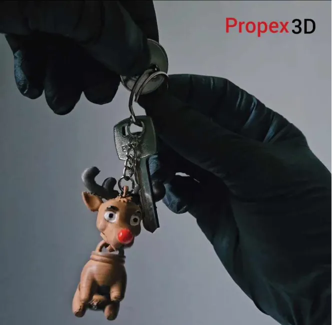 Flexi keychain-Rudolf deer