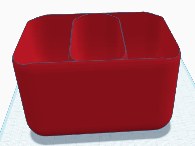 3 Compartment Pencil Cup