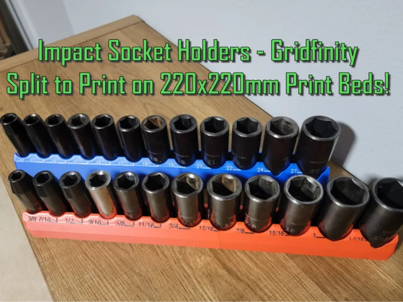 Impact Socket Holders - Gridfinity