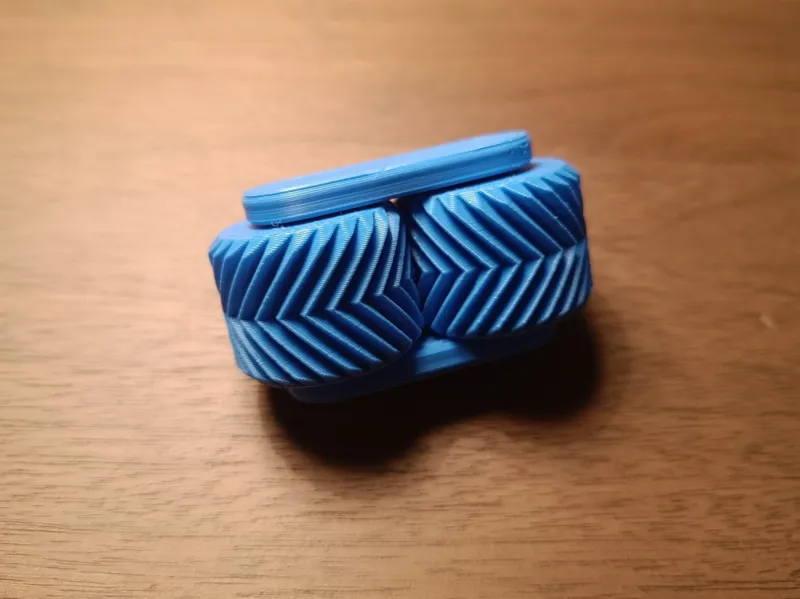 Gear fidget toy (Herringbone Gears)