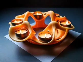 Modern candle holder (6 candles)