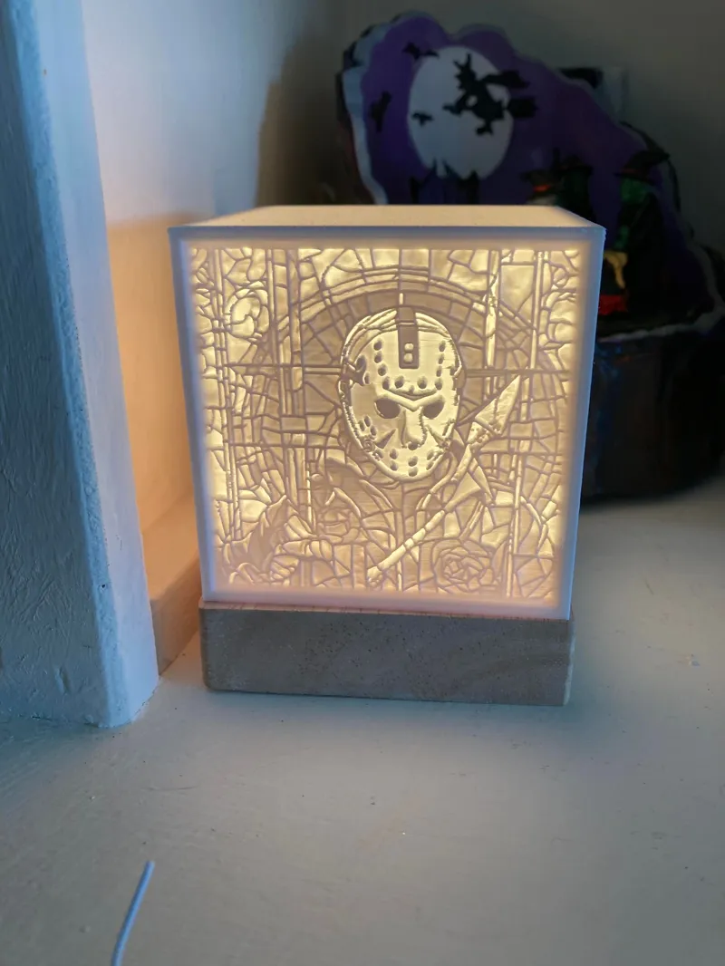Halloween Stained Glass Litho