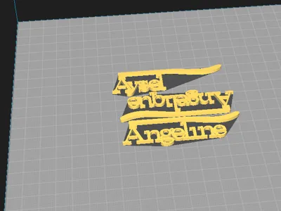 Name plate for cups