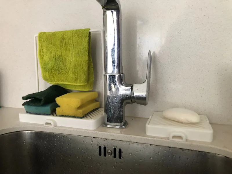 Kitchen Sink Organizer (Sink Caddy) & Soap Holder