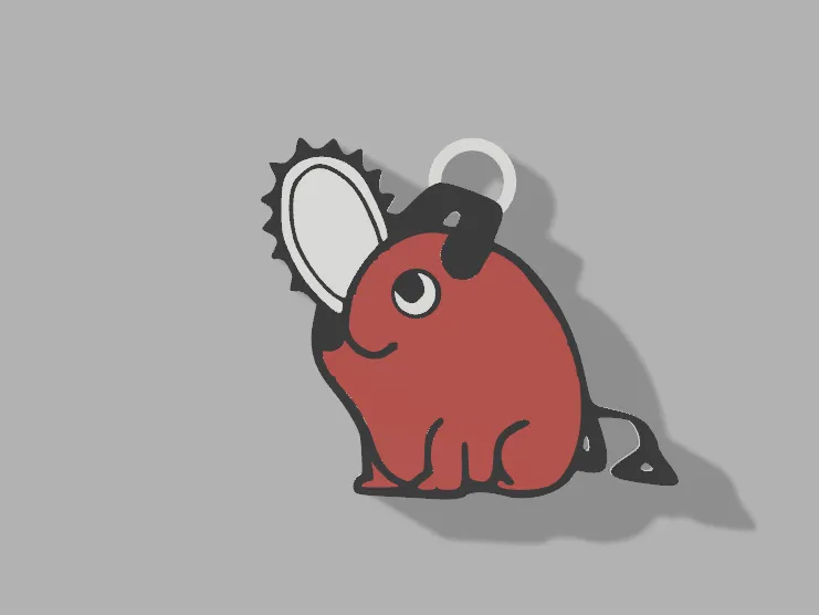 Pochita KeyChain (3 colores)