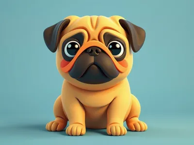 Pug chibi
