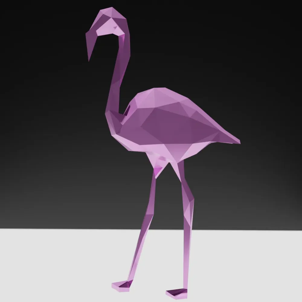 flamingo triangel style - Free 3D Print Model - MakerWorld