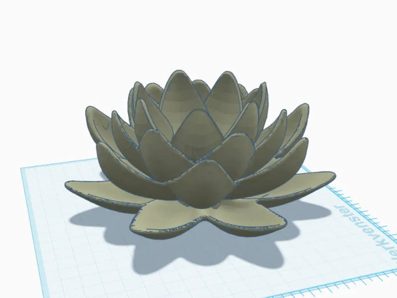 Lotus flower tealight holder