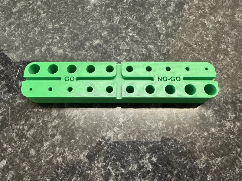 GO/NO-GO Pin Gauge Block