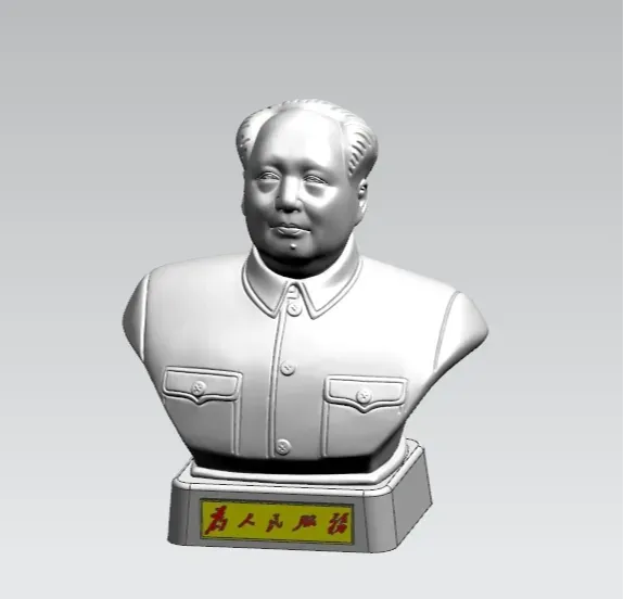 毛主席半身像-为人民服务（二次创作）