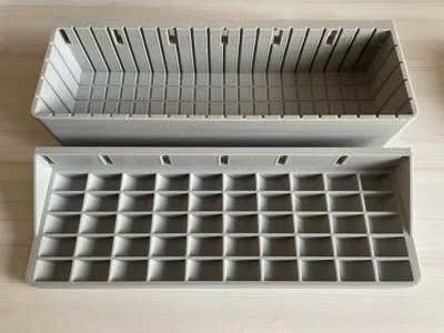 box & bobbin holder for ikea skadis pegboard