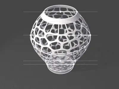 Vase created in Makerlab 'Make my vase'