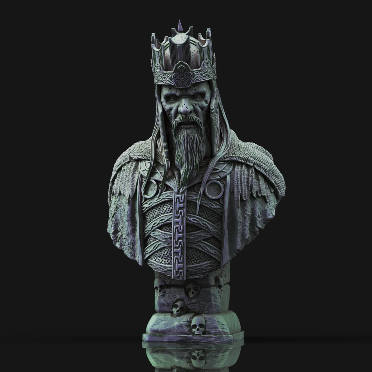 King of the Dead bust – LOTR view 2
